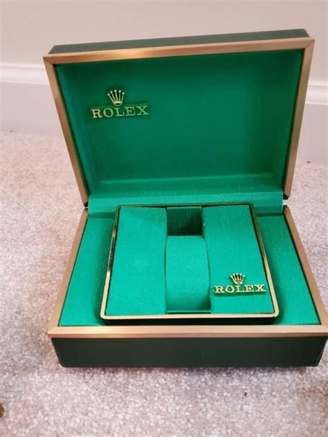 used womens rolex with box and papers|empty rolex box price.